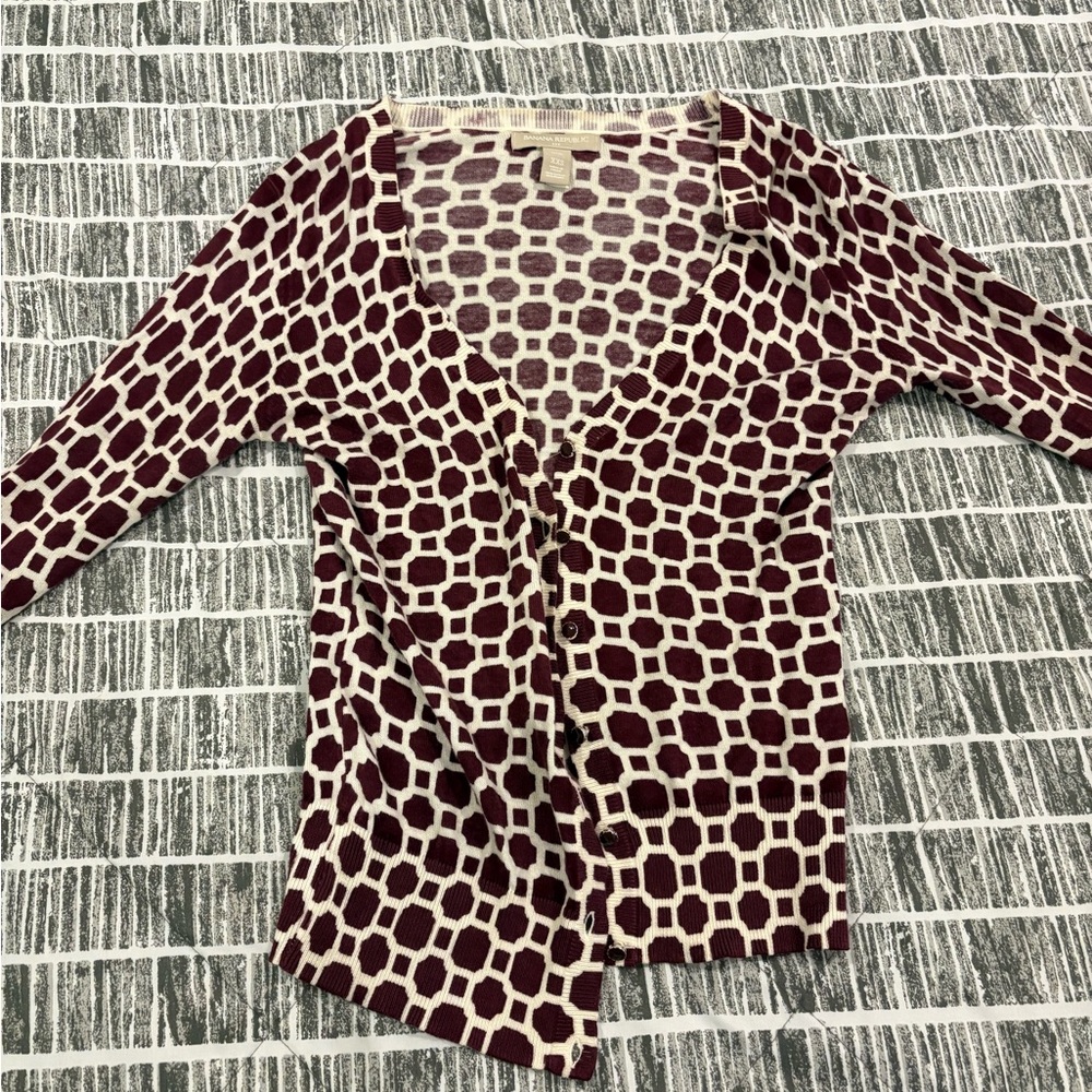 Geometric Patterned Cardigan